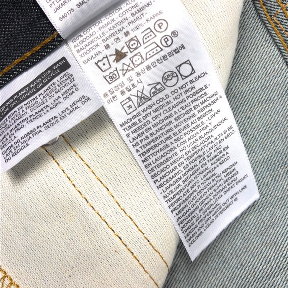 Levis 502 Mens 42x38 Tapered Rigid Envy Dark Jeans - Picture 6 of 10